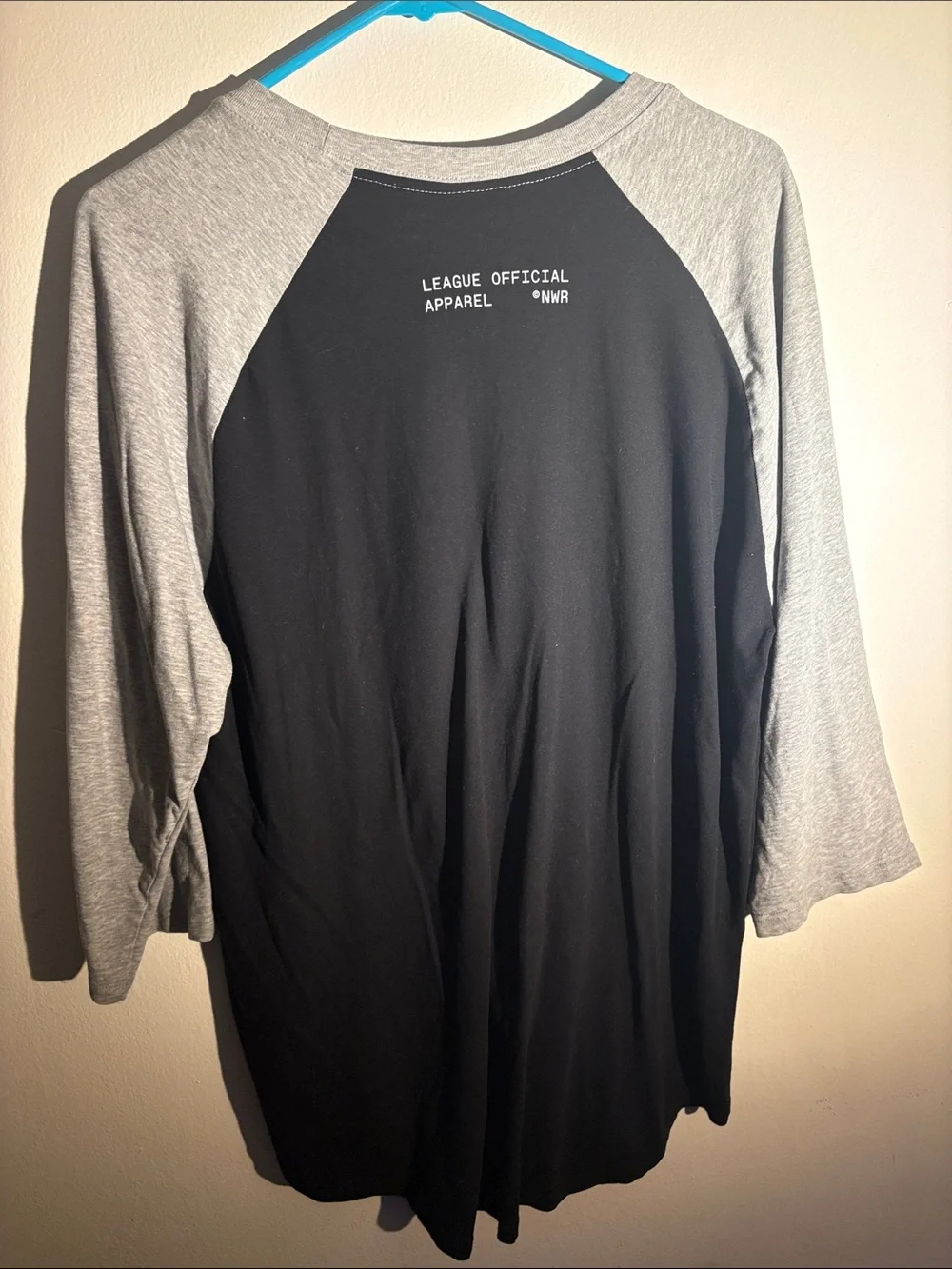 Nike Black & Gray Raglan 'Run' Tee